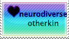 heart neurodivergent otherkin stamp