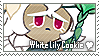 white lily cookie stamp