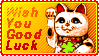 wish you good luck stamp